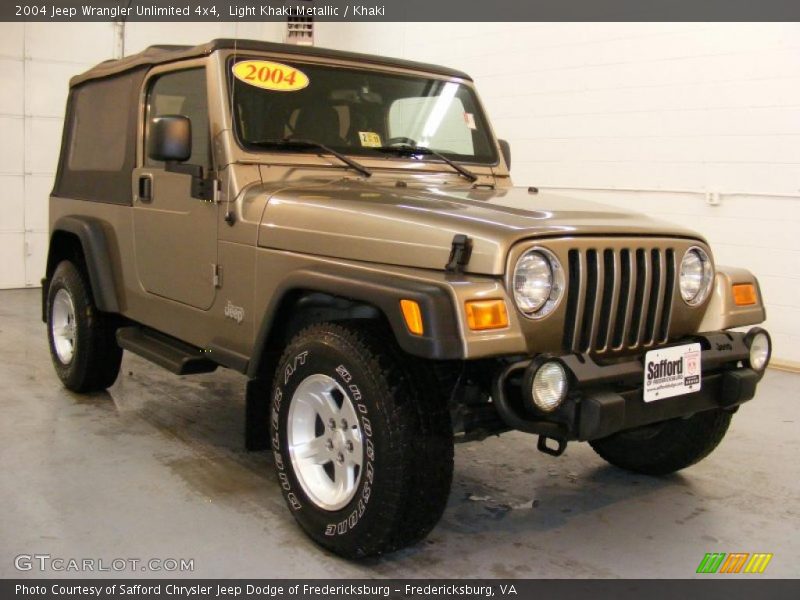 Light Khaki Metallic / Khaki 2004 Jeep Wrangler Unlimited 4x4