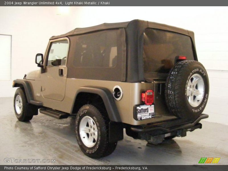 Light Khaki Metallic / Khaki 2004 Jeep Wrangler Unlimited 4x4