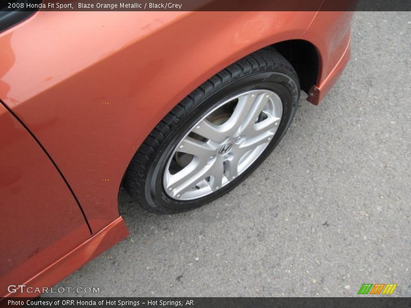 Blaze Orange Metallic / Black/Grey 2008 Honda Fit Sport