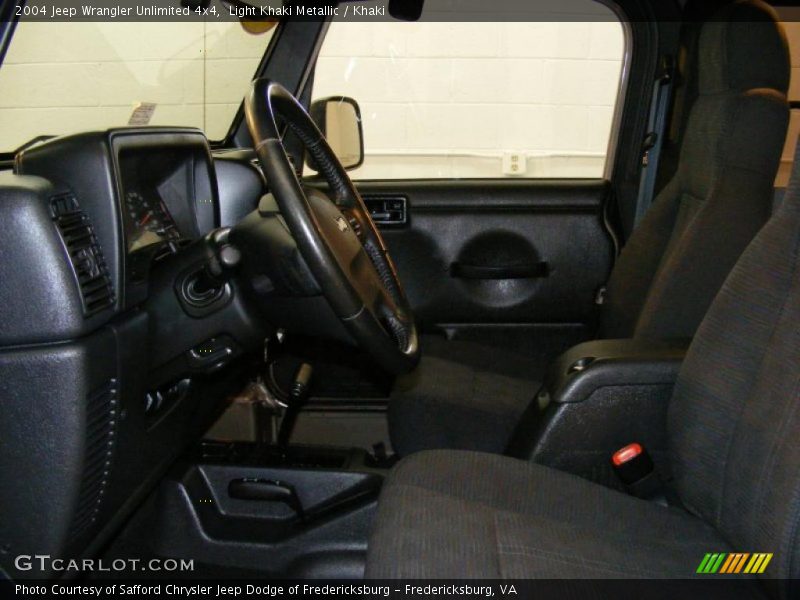 Light Khaki Metallic / Khaki 2004 Jeep Wrangler Unlimited 4x4
