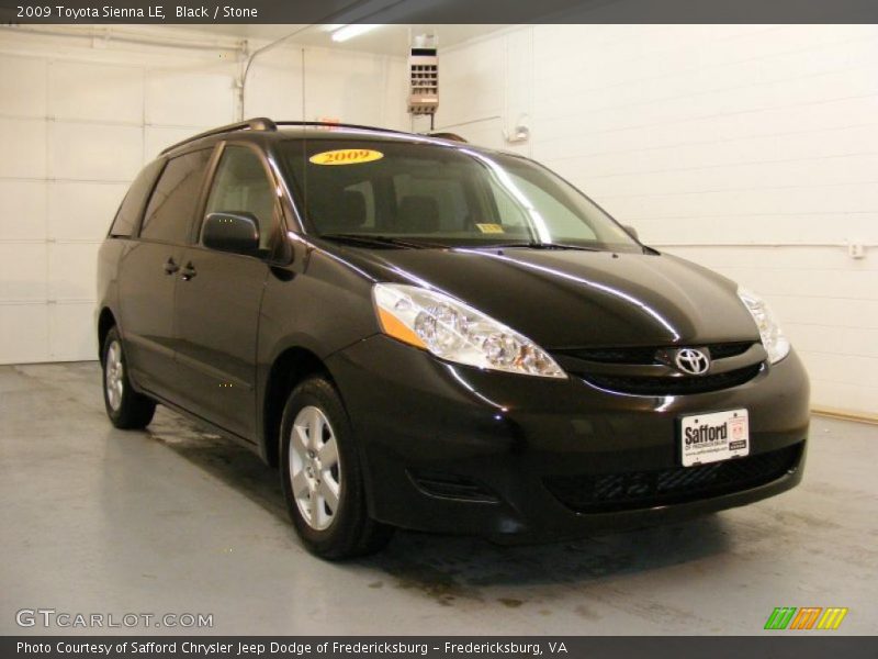 Black / Stone 2009 Toyota Sienna LE