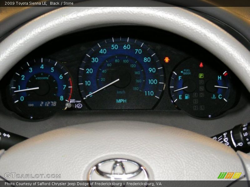 Black / Stone 2009 Toyota Sienna LE
