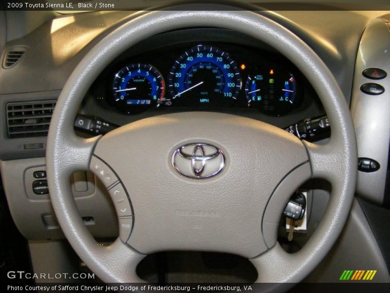 Black / Stone 2009 Toyota Sienna LE