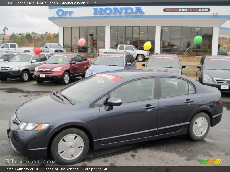Magnetic Pearl / Blue 2006 Honda Civic Hybrid Sedan