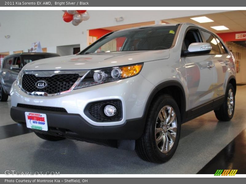 Bright Silver / Black 2011 Kia Sorento EX AWD