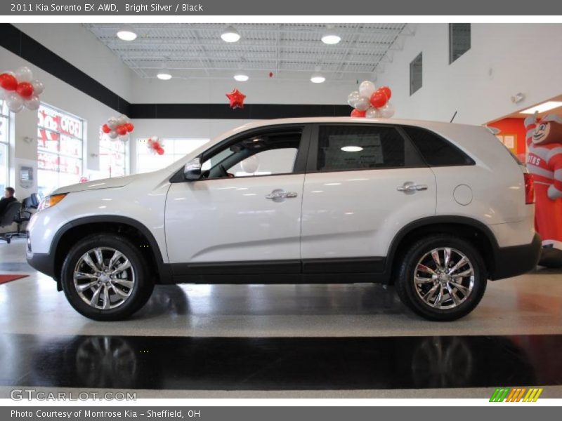 Bright Silver / Black 2011 Kia Sorento EX AWD