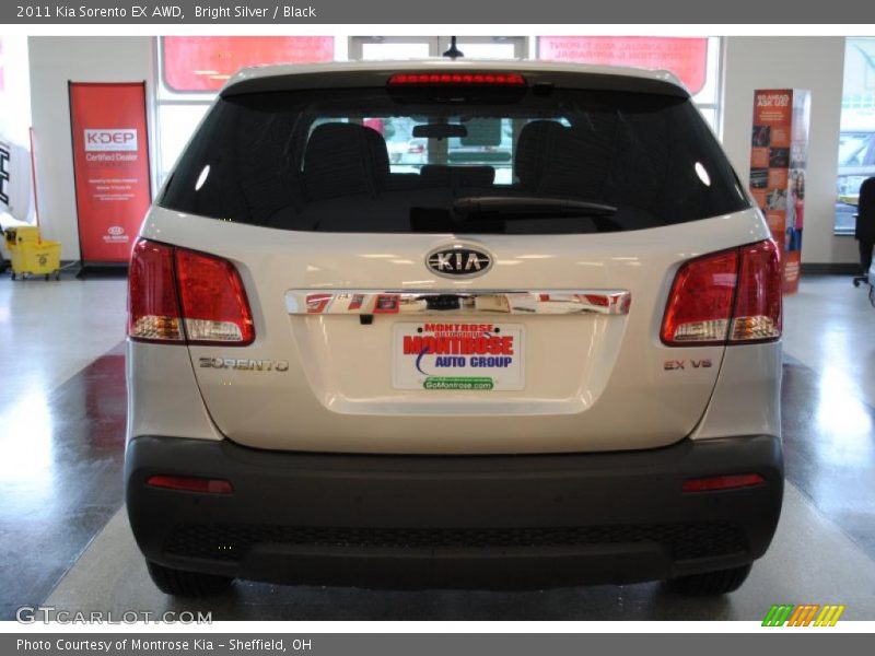 Bright Silver / Black 2011 Kia Sorento EX AWD