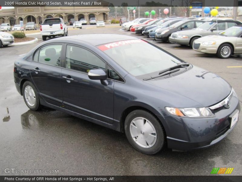 Magnetic Pearl / Blue 2006 Honda Civic Hybrid Sedan