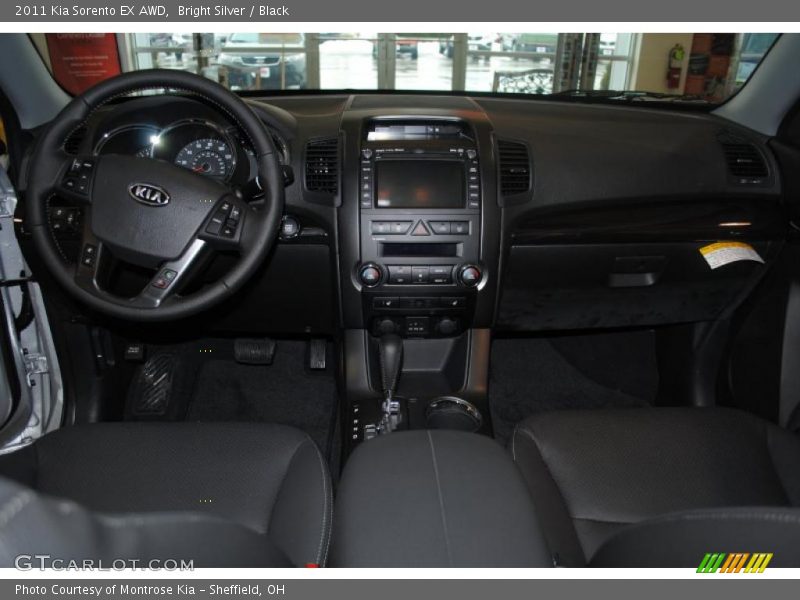 Bright Silver / Black 2011 Kia Sorento EX AWD