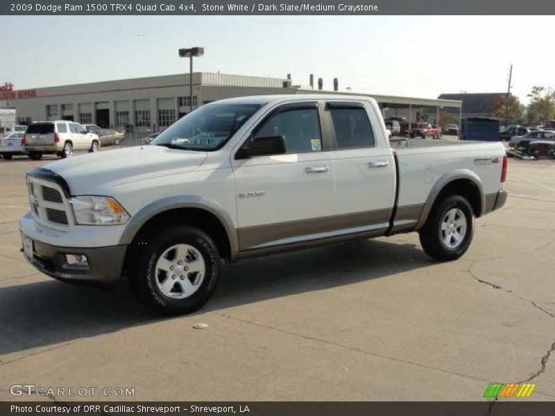 Stone White / Dark Slate/Medium Graystone 2009 Dodge Ram 1500 TRX4 Quad Cab 4x4