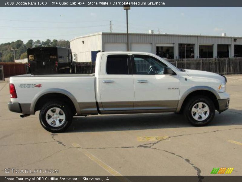 Stone White / Dark Slate/Medium Graystone 2009 Dodge Ram 1500 TRX4 Quad Cab 4x4