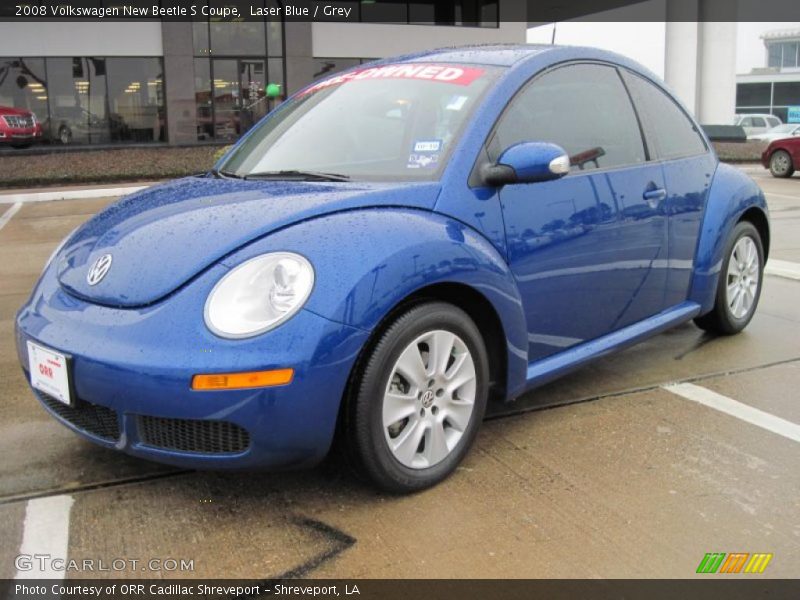 Laser Blue / Grey 2008 Volkswagen New Beetle S Coupe
