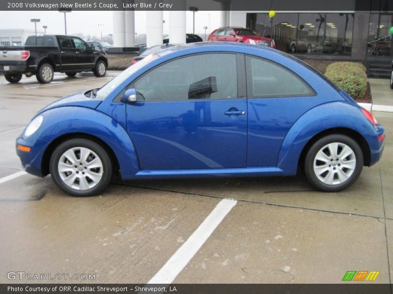 Laser Blue / Grey 2008 Volkswagen New Beetle S Coupe