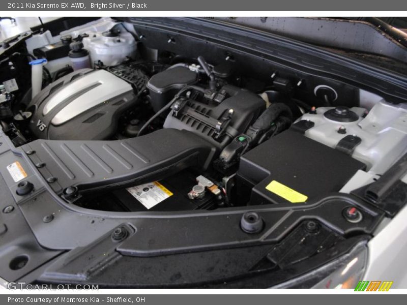 Bright Silver / Black 2011 Kia Sorento EX AWD