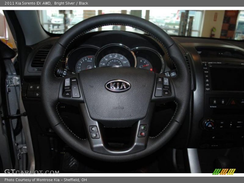 Bright Silver / Black 2011 Kia Sorento EX AWD