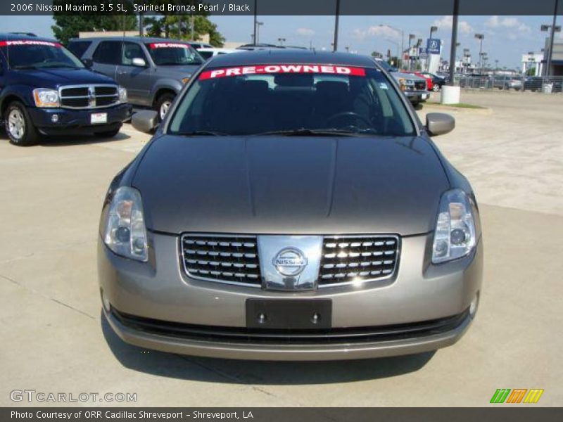 Spirited Bronze Pearl / Black 2006 Nissan Maxima 3.5 SL