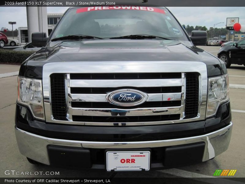Black / Stone/Medium Stone 2009 Ford F150 XLT SuperCrew