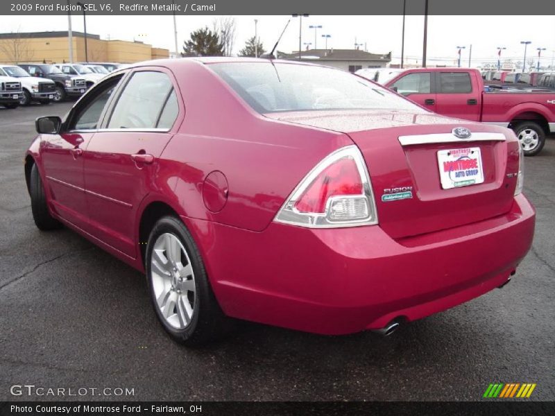 Redfire Metallic / Camel 2009 Ford Fusion SEL V6