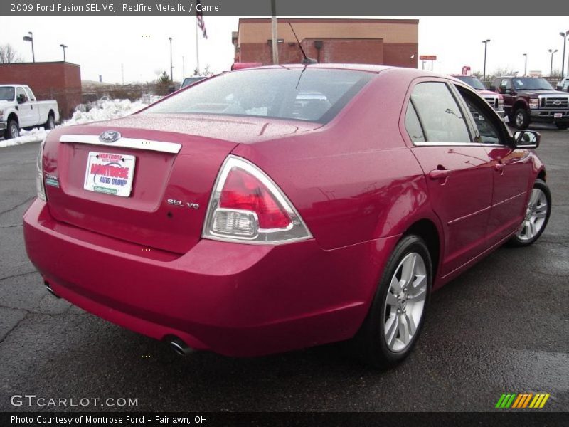 Redfire Metallic / Camel 2009 Ford Fusion SEL V6