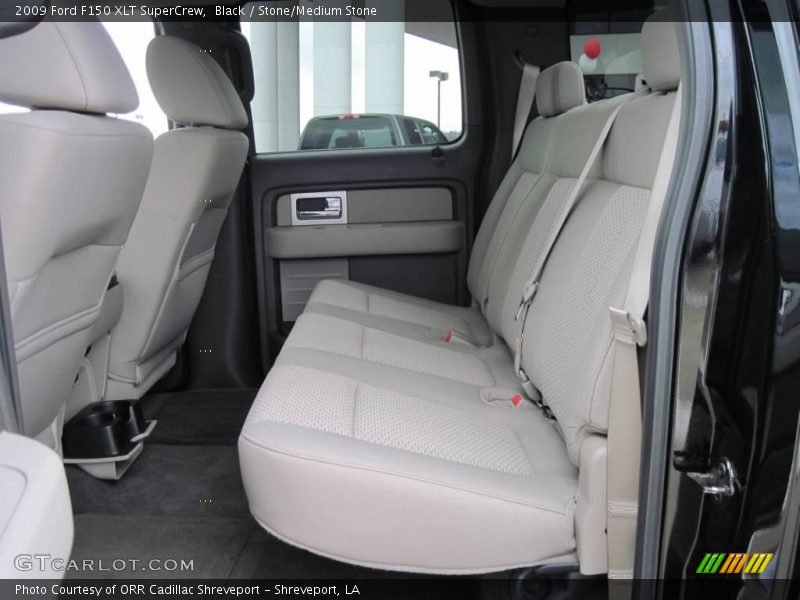 Black / Stone/Medium Stone 2009 Ford F150 XLT SuperCrew
