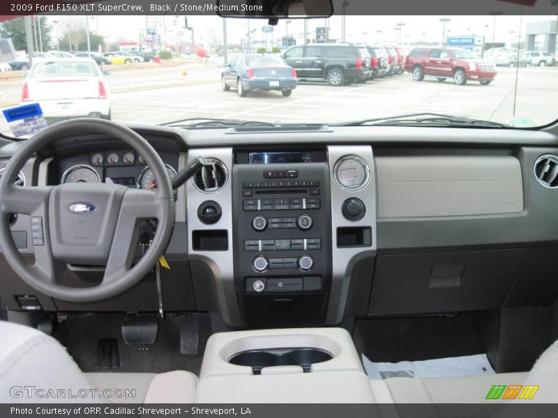 Black / Stone/Medium Stone 2009 Ford F150 XLT SuperCrew