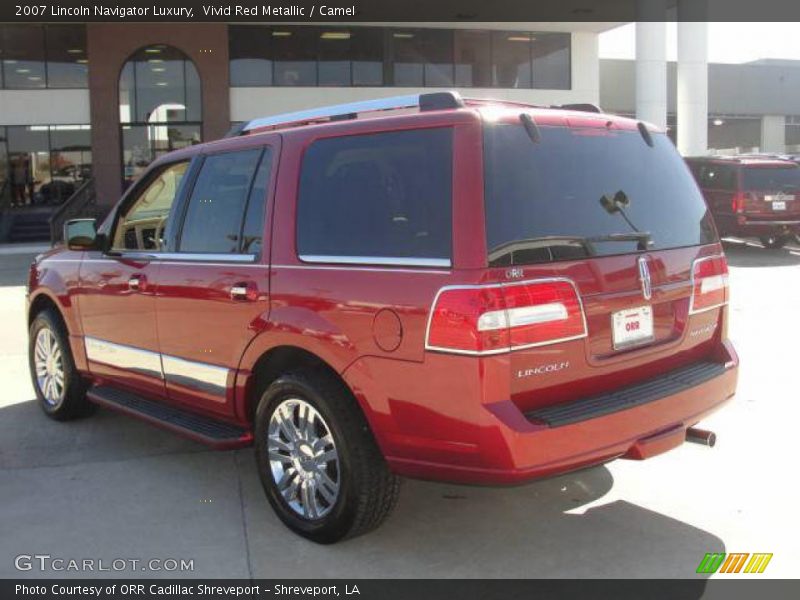 Vivid Red Metallic / Camel 2007 Lincoln Navigator Luxury