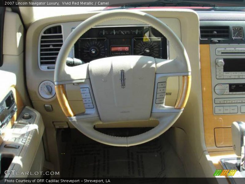 Vivid Red Metallic / Camel 2007 Lincoln Navigator Luxury