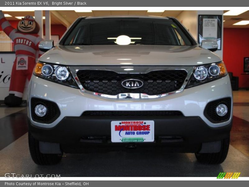 Bright Silver / Black 2011 Kia Sorento EX V6
