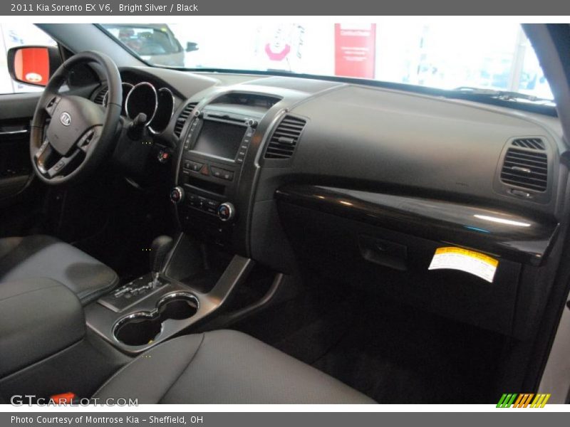 Bright Silver / Black 2011 Kia Sorento EX V6