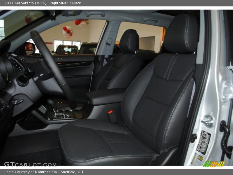Bright Silver / Black 2011 Kia Sorento EX V6