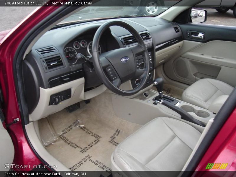 Redfire Metallic / Camel 2009 Ford Fusion SEL V6