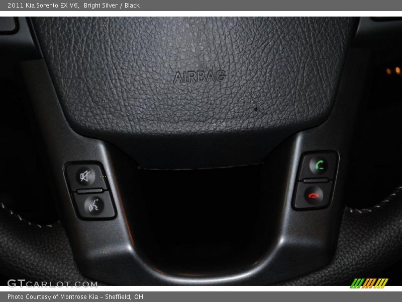 Bright Silver / Black 2011 Kia Sorento EX V6