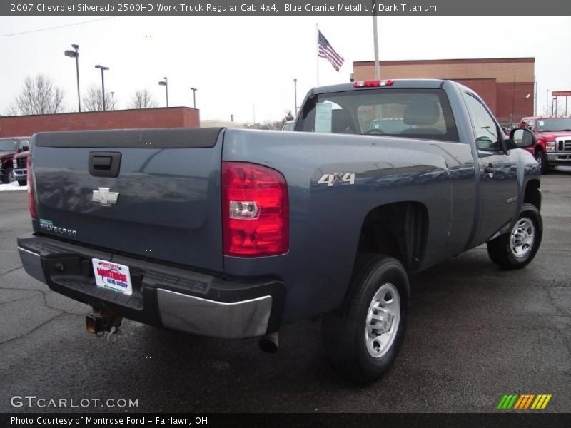 Blue Granite Metallic / Dark Titanium 2007 Chevrolet Silverado 2500HD Work Truck Regular Cab 4x4