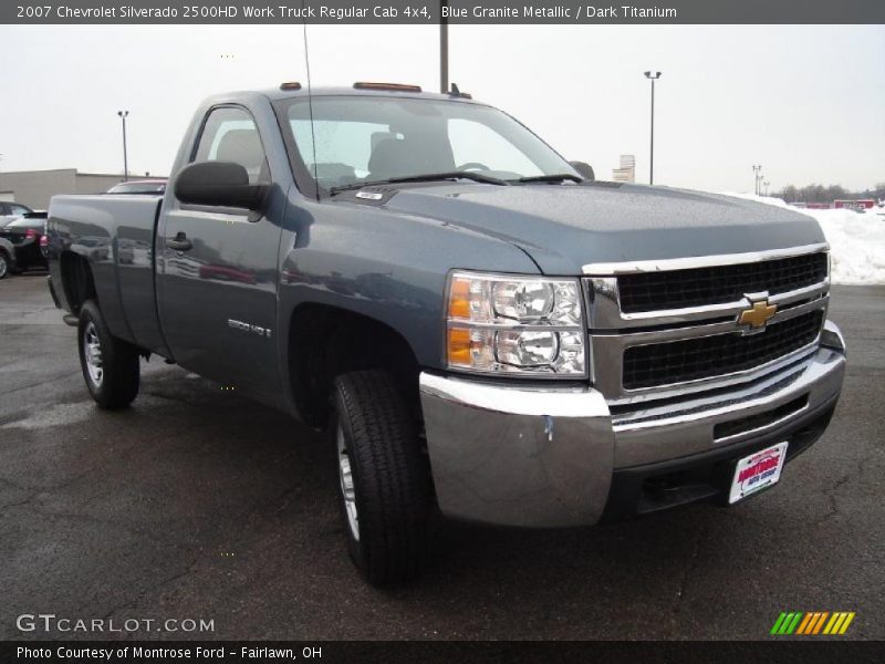 Blue Granite Metallic / Dark Titanium 2007 Chevrolet Silverado 2500HD Work Truck Regular Cab 4x4