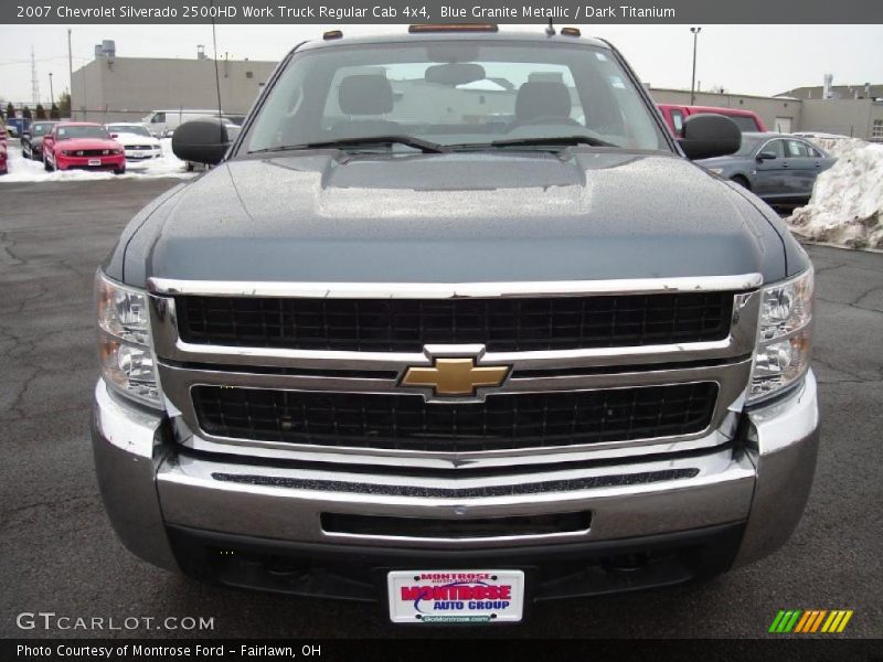 Blue Granite Metallic / Dark Titanium 2007 Chevrolet Silverado 2500HD Work Truck Regular Cab 4x4