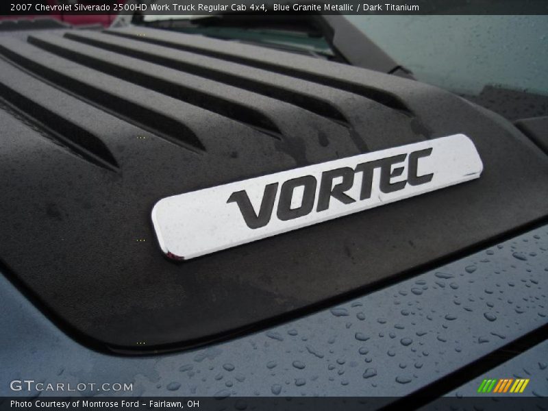 Blue Granite Metallic / Dark Titanium 2007 Chevrolet Silverado 2500HD Work Truck Regular Cab 4x4