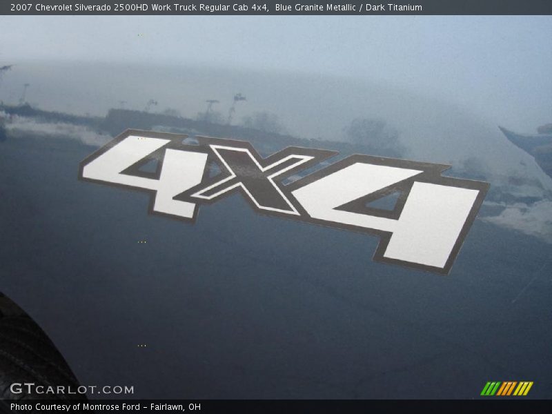 Blue Granite Metallic / Dark Titanium 2007 Chevrolet Silverado 2500HD Work Truck Regular Cab 4x4