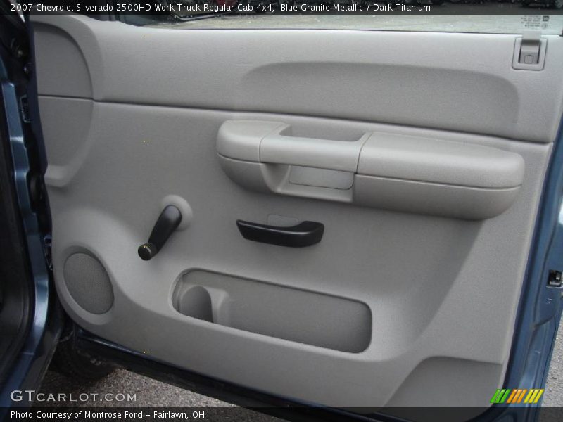 Blue Granite Metallic / Dark Titanium 2007 Chevrolet Silverado 2500HD Work Truck Regular Cab 4x4