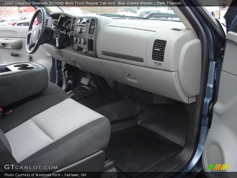 Blue Granite Metallic / Dark Titanium 2007 Chevrolet Silverado 2500HD Work Truck Regular Cab 4x4