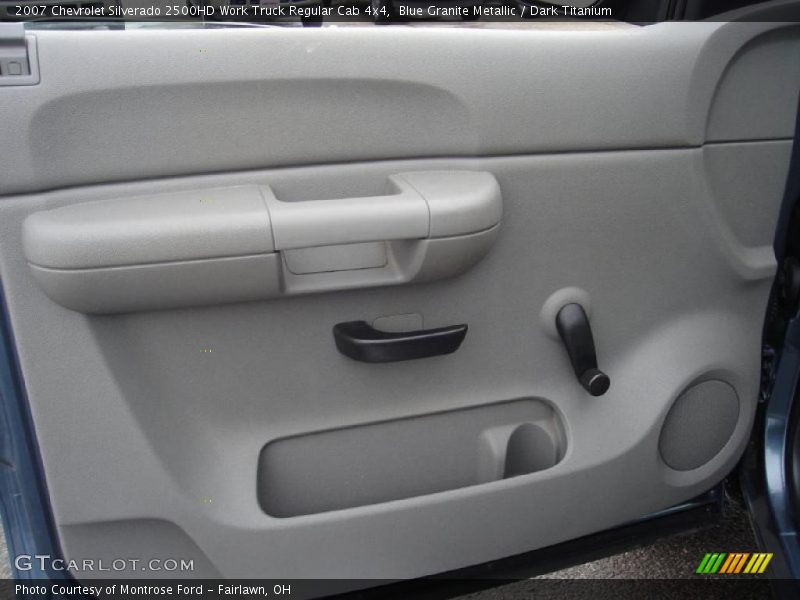 Blue Granite Metallic / Dark Titanium 2007 Chevrolet Silverado 2500HD Work Truck Regular Cab 4x4