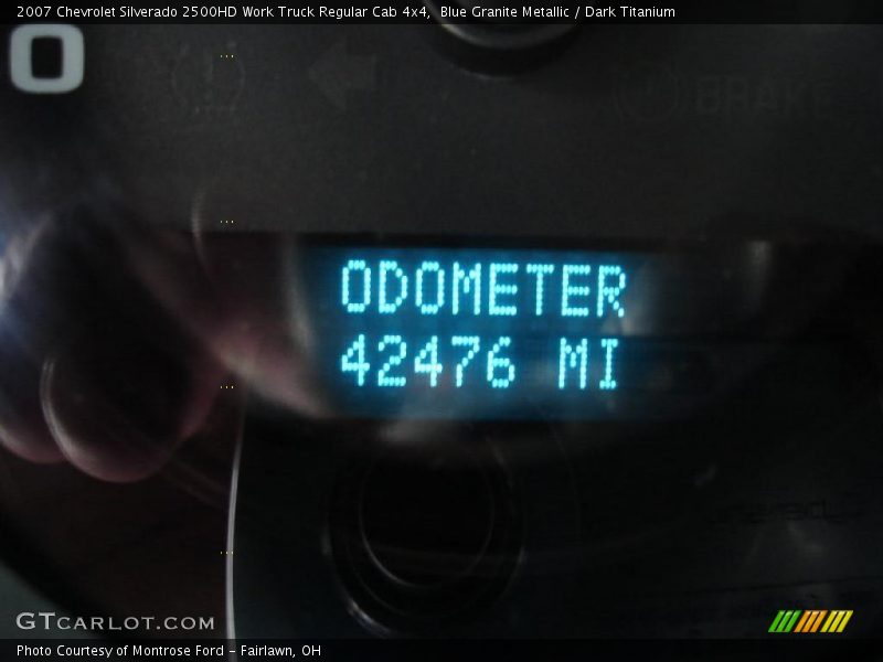 Blue Granite Metallic / Dark Titanium 2007 Chevrolet Silverado 2500HD Work Truck Regular Cab 4x4