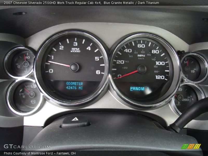 Blue Granite Metallic / Dark Titanium 2007 Chevrolet Silverado 2500HD Work Truck Regular Cab 4x4