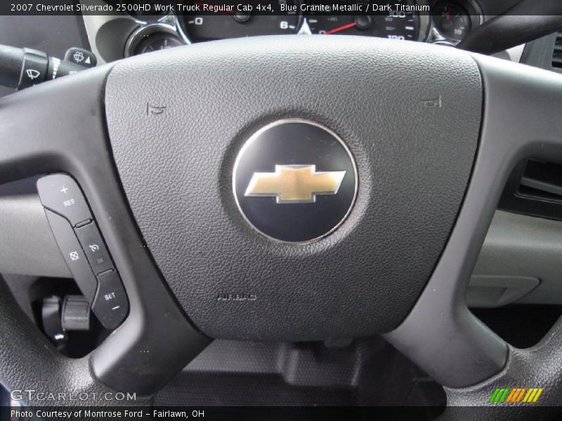Blue Granite Metallic / Dark Titanium 2007 Chevrolet Silverado 2500HD Work Truck Regular Cab 4x4