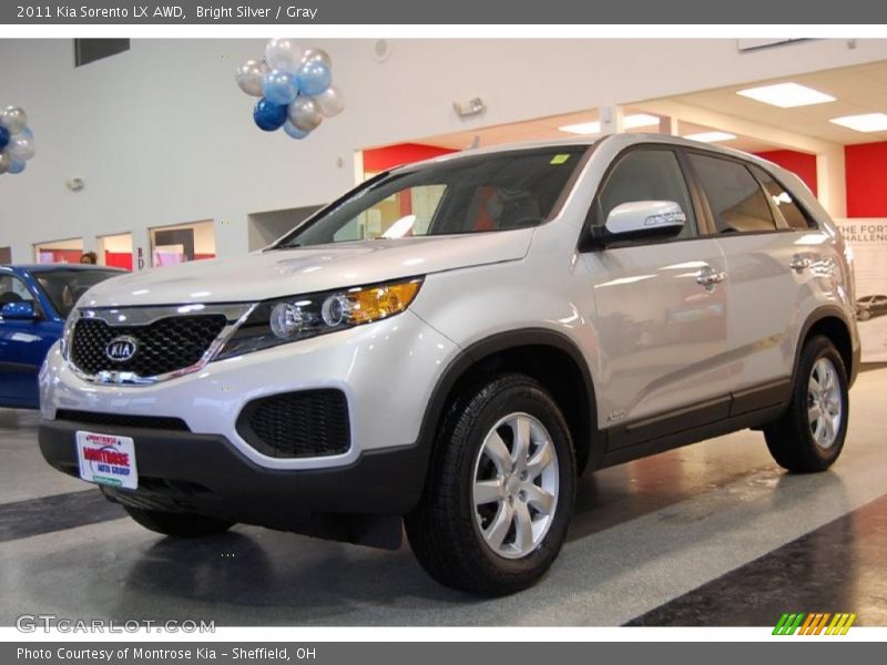 Bright Silver / Gray 2011 Kia Sorento LX AWD