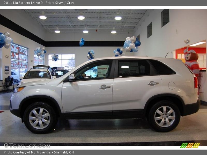 Bright Silver / Gray 2011 Kia Sorento LX AWD