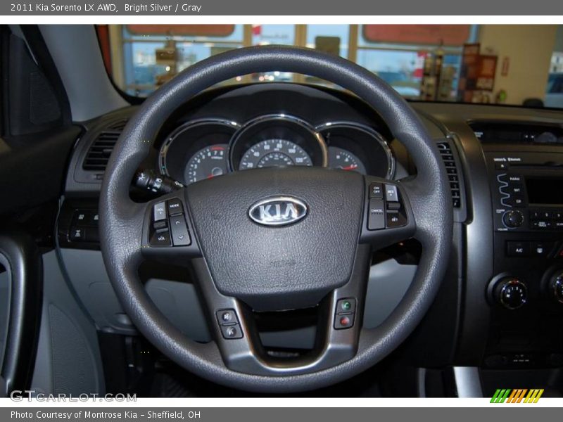 Bright Silver / Gray 2011 Kia Sorento LX AWD