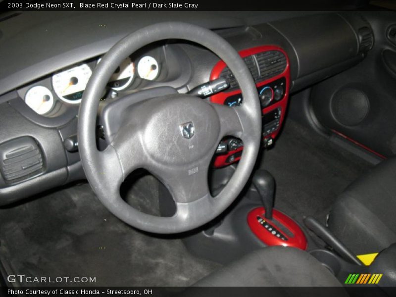 Blaze Red Crystal Pearl / Dark Slate Gray 2003 Dodge Neon SXT