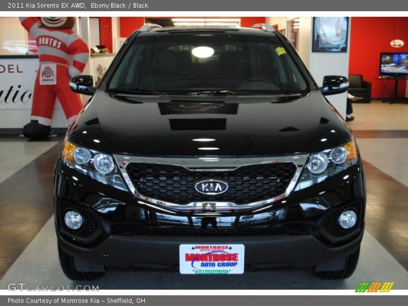 Ebony Black / Black 2011 Kia Sorento EX AWD
