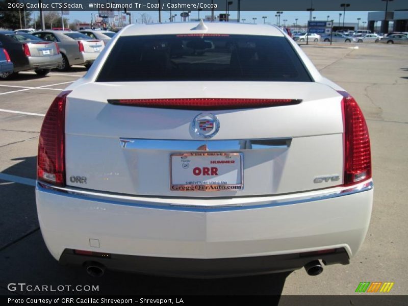 White Diamond Tri-Coat / Cashmere/Cocoa 2009 Cadillac CTS Sedan