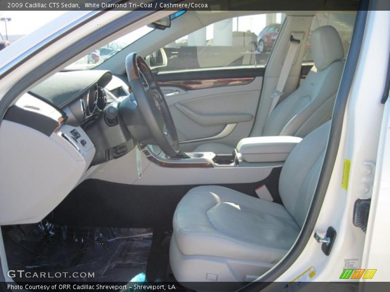 White Diamond Tri-Coat / Cashmere/Cocoa 2009 Cadillac CTS Sedan